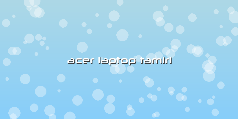 Acer Laptop Tamiri