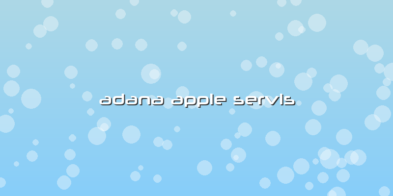 Adana Apple  Servis