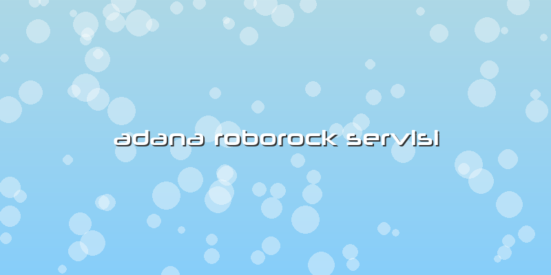 Adana Özel Roborock Servisi