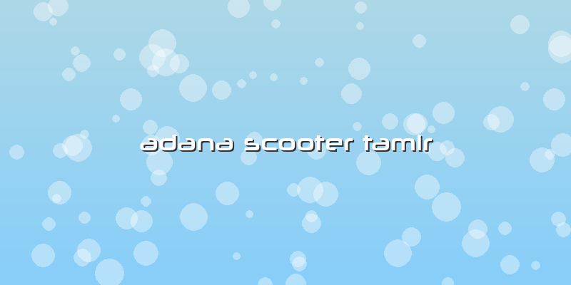 Adana Scooter Tamir