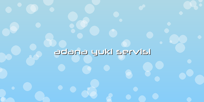 Adana Yuki Servisi