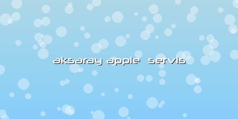 Aksaray Apple  Servis