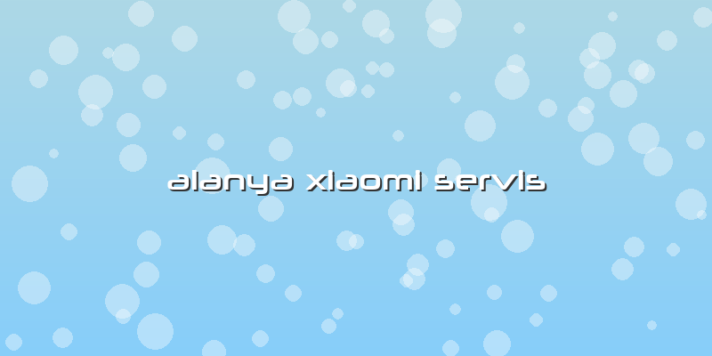 Alanya Xiaomi Servis
