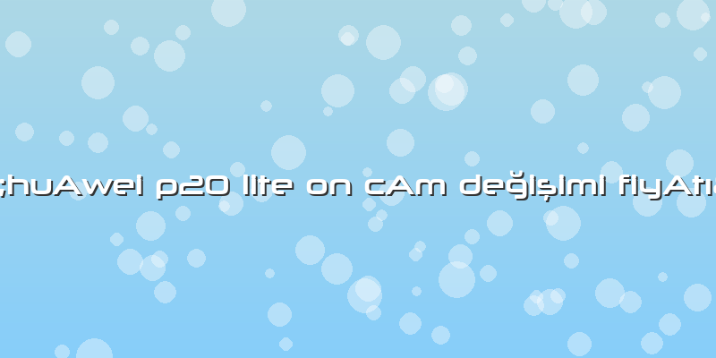 "huAwei P20 Lite On CAm Değişimi FiyAtı"