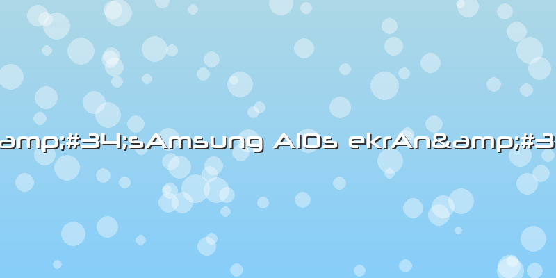 "sAmsung A10s EkrAn"