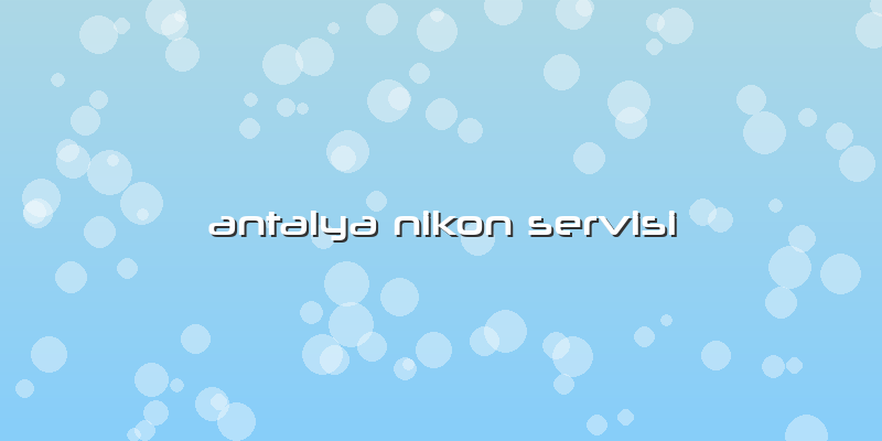 Antalya Nikon Servisi