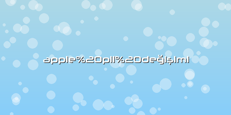 Apple pil değişimi