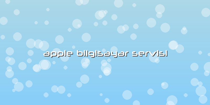 Apple Bilgisayar Servisi