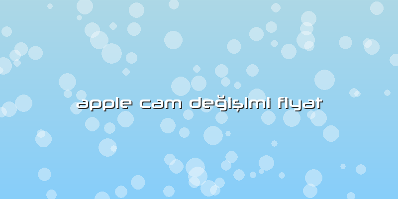 Apple Cam Değişimi Fiyat