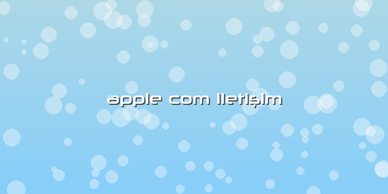 Apple Com Iletişim
