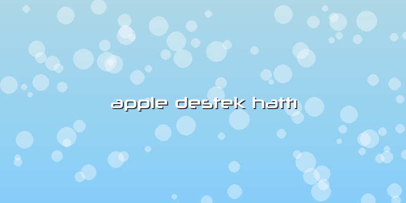 Apple Destek Hattı