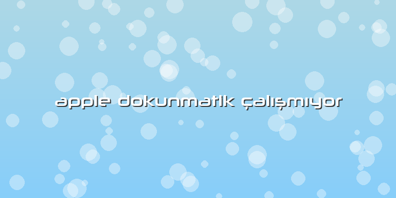 Apple Dokunmatik çalışmıyor