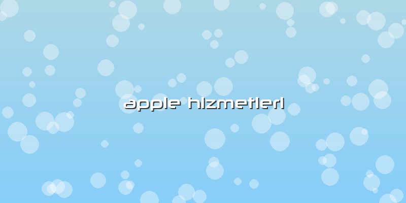 Apple Hizmetleri