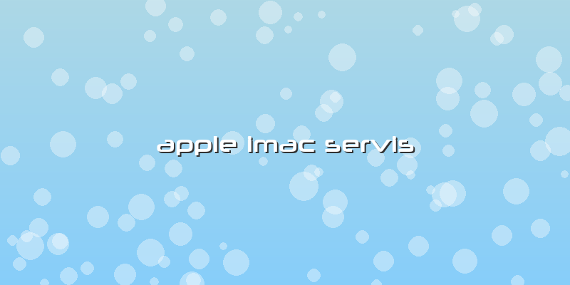 Apple Imac Servis