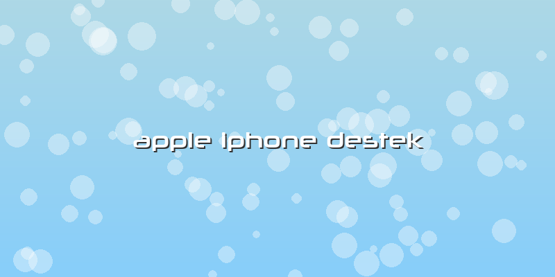 Apple Iphone Destek