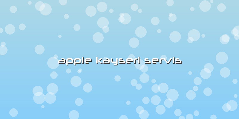 Apple Kayseri Servis