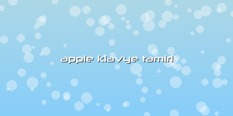 Apple Klavye Tamiri