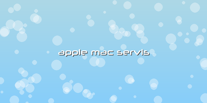 Apple Mac Servis