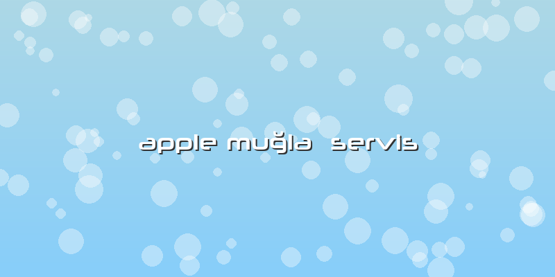 Apple Muğla  Servis