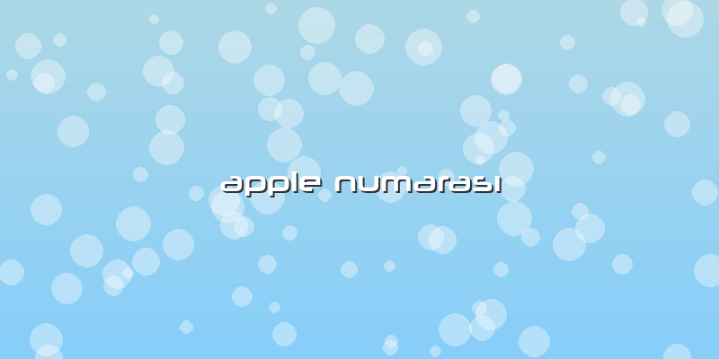 Apple Numarası