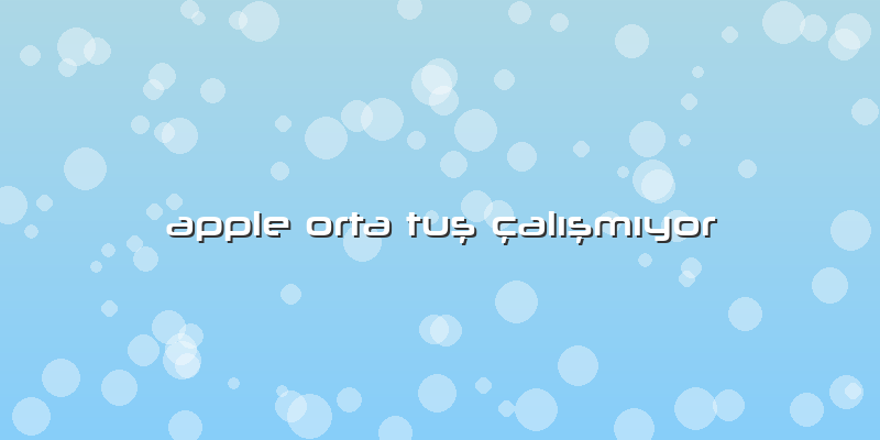 Apple Orta Tuş çalışmıyor