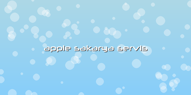 Apple Sakarya Servis
