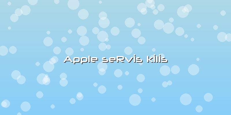 Apple SeRvİs Kİlİs
