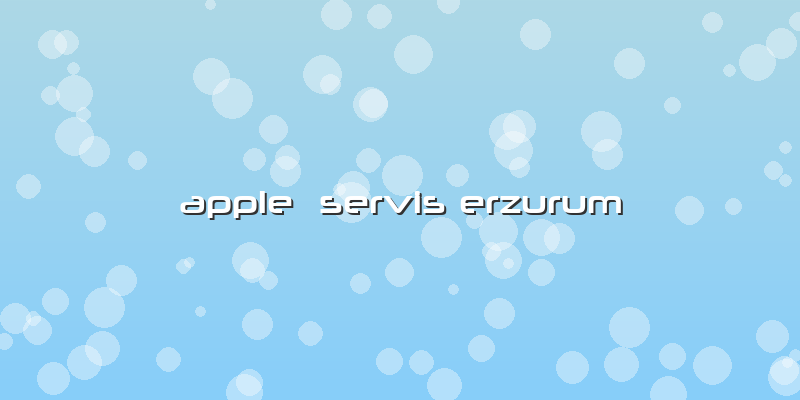 Apple Servis Erzurum