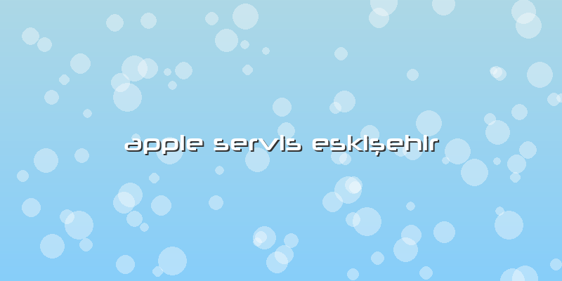 Apple Servis Eskişehir