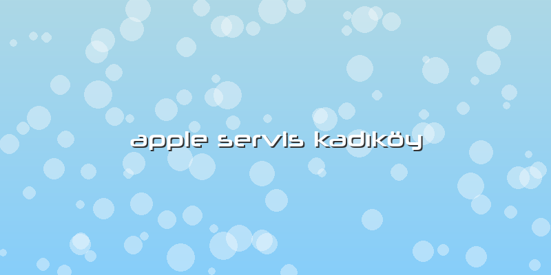 Apple Servis Kadıköy