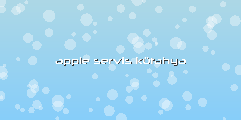 Apple Servis Kütahya