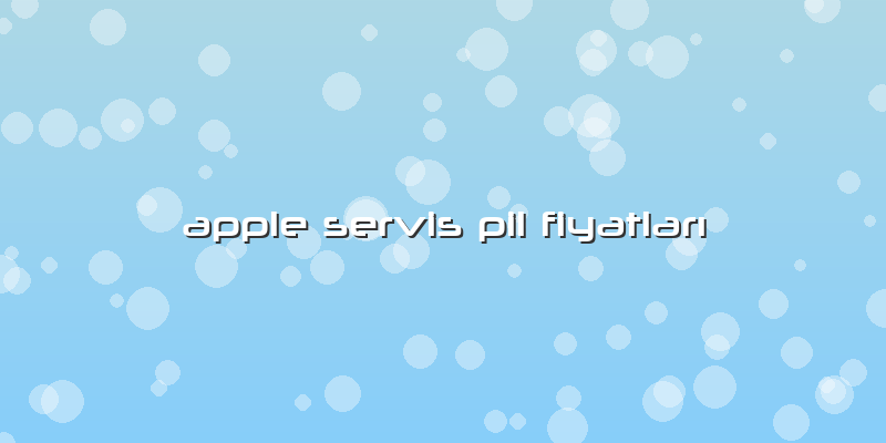Apple Servis Pil Fiyatları
