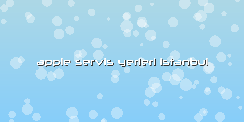 Apple Servis Yerleri Istanbul