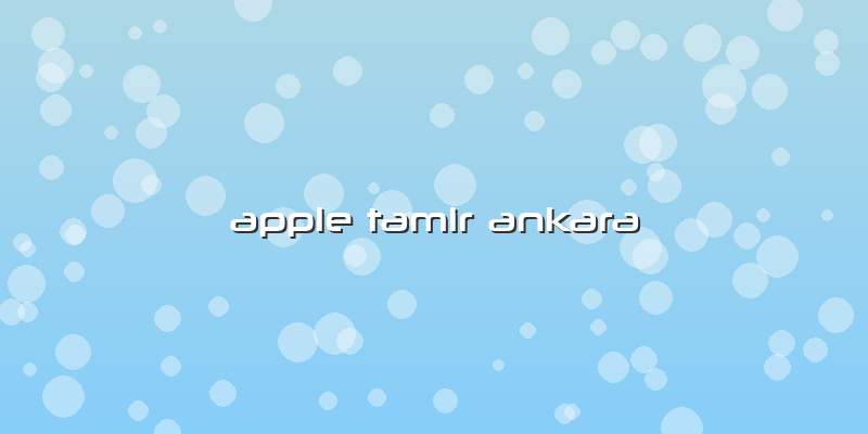 Apple Tamir Ankara