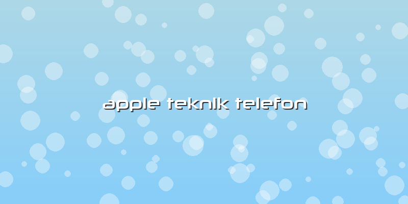 Apple Teknik Telefon