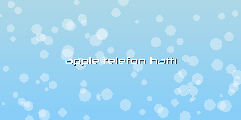 Apple Telefon HAttı