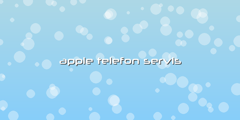 Apple Telefon Servis