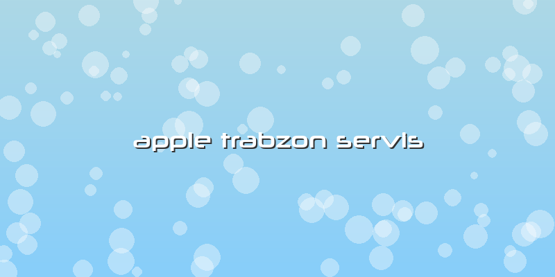 Apple Trabzon Servis