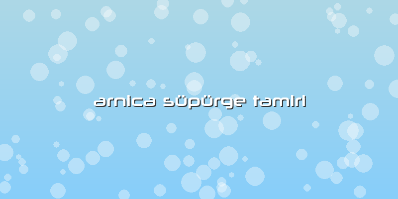 Arnica Süpürge Tamiri