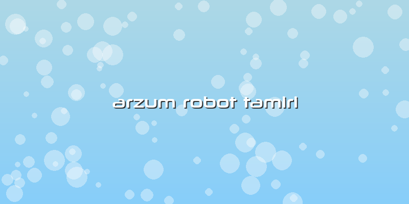 Arzum Robot Tamiri
