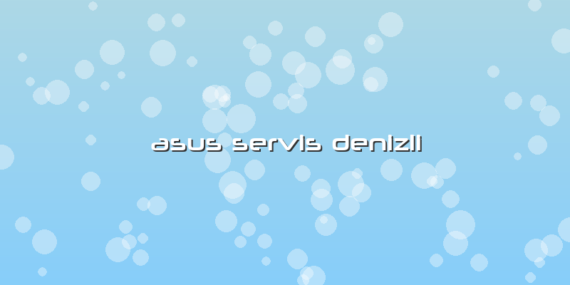 Asus Servis Denizli