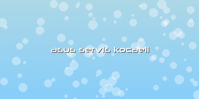 Asus Servis Kocaeli