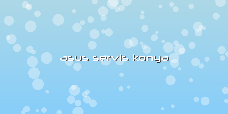 Asus Servis Konya