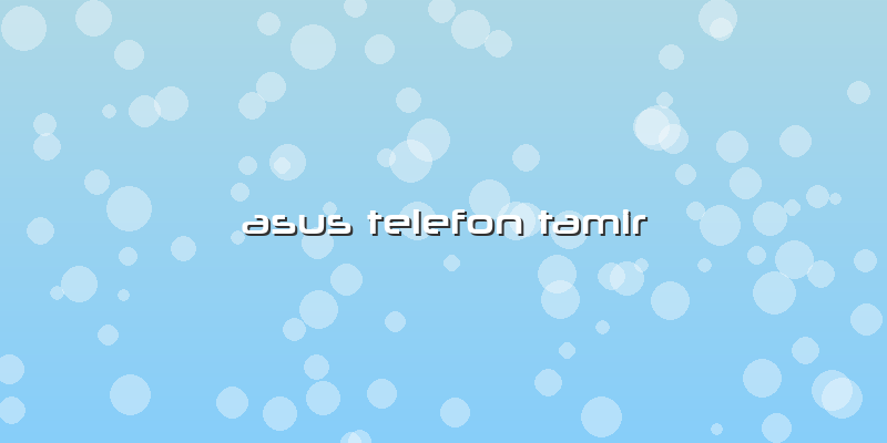 Asus Telefon Tamir
