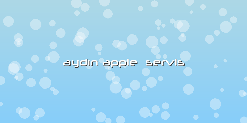 Aydın Apple  Servis