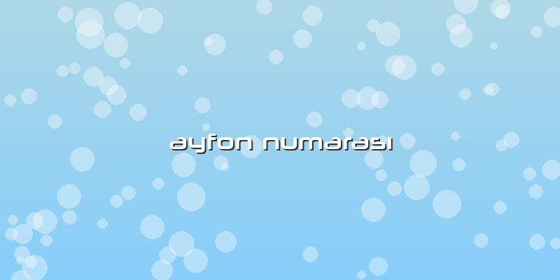 Ayfon Numarası