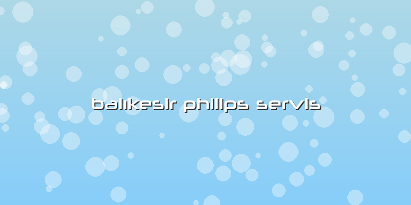 Balıkesir Philips Servis