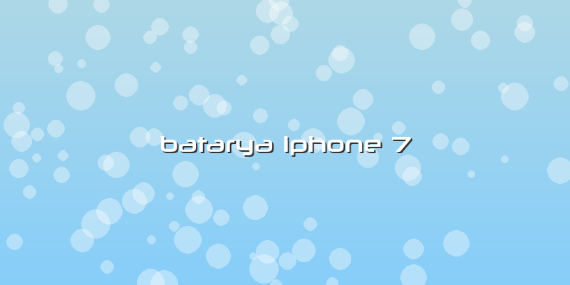 Batarya Iphone 7
