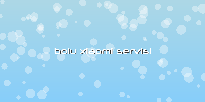 Bolu Xiaomi Servisi