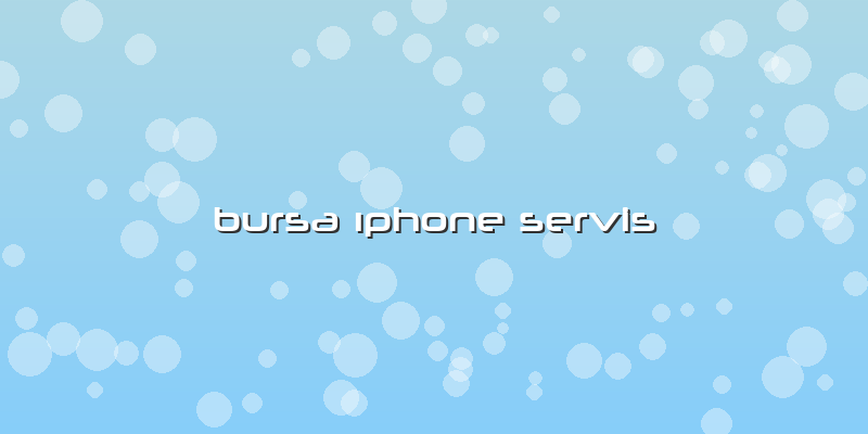 Bursa ıphone Servis